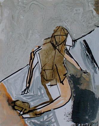 Encres de Chine sur papier 1996 7,30x9,20cm 