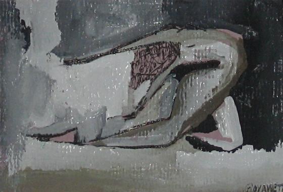 Encres de Chine sur papier 1996 7,30x9,20cm 