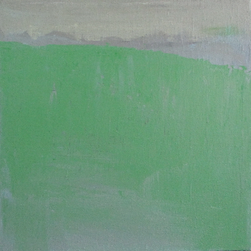 Techniques diverses sur toile  2020 35 x 35 cm Coupe II