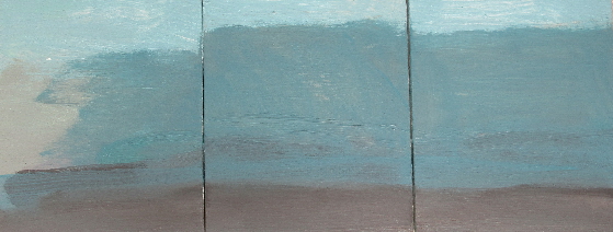 Techniques diverses sur toile 2017 116 x 46 cm Progession