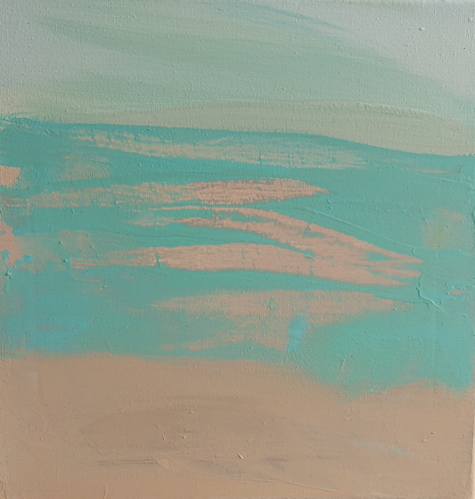 Acrylique sur toile 2022 30 x 30 cm Série Poussiàre