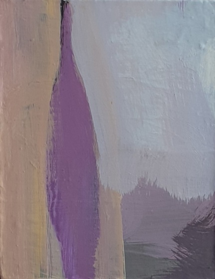 Acrylique sur toile
 2024
 24 x 19 cm
 Recomposition II
