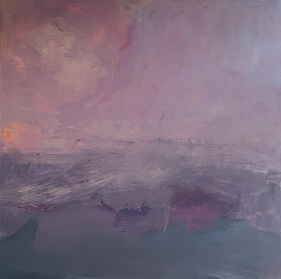 Acrylique sur toile
 2025
 100 x 100 cm
 De caelum 

